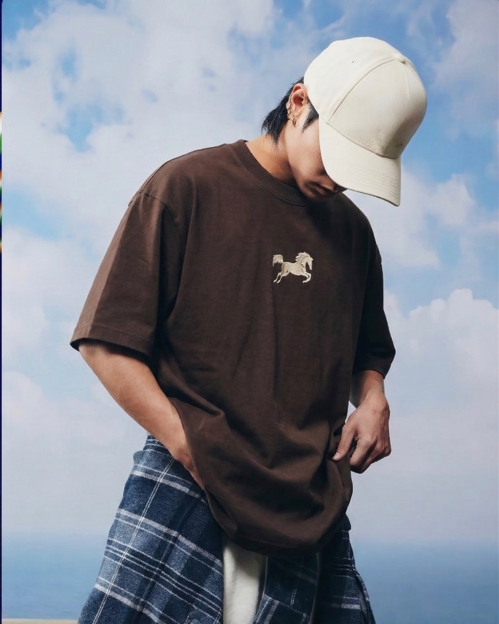 BROWN OVERSIZED T-SHIRT