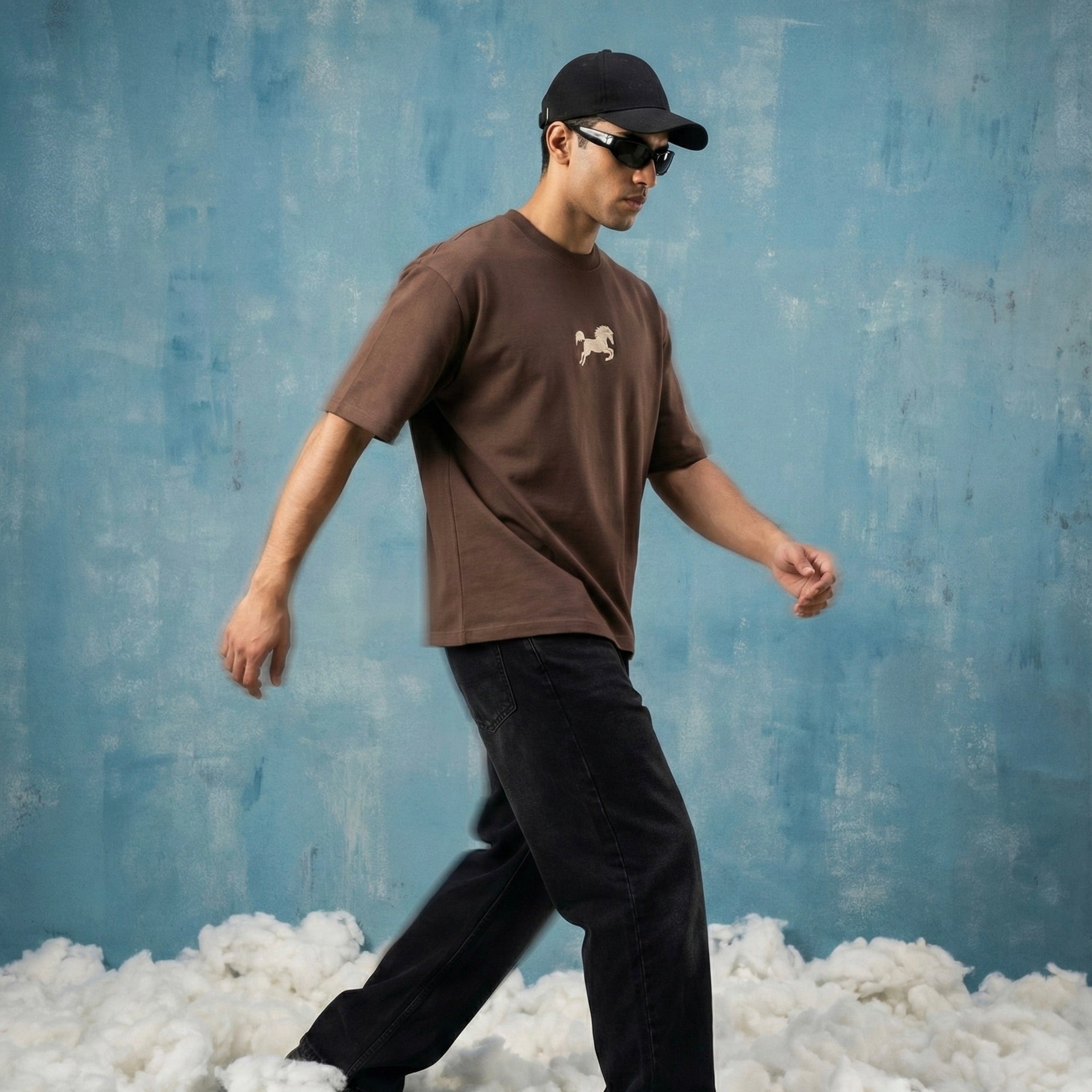 DARK BROWN OVERSIZED T-SHIRT