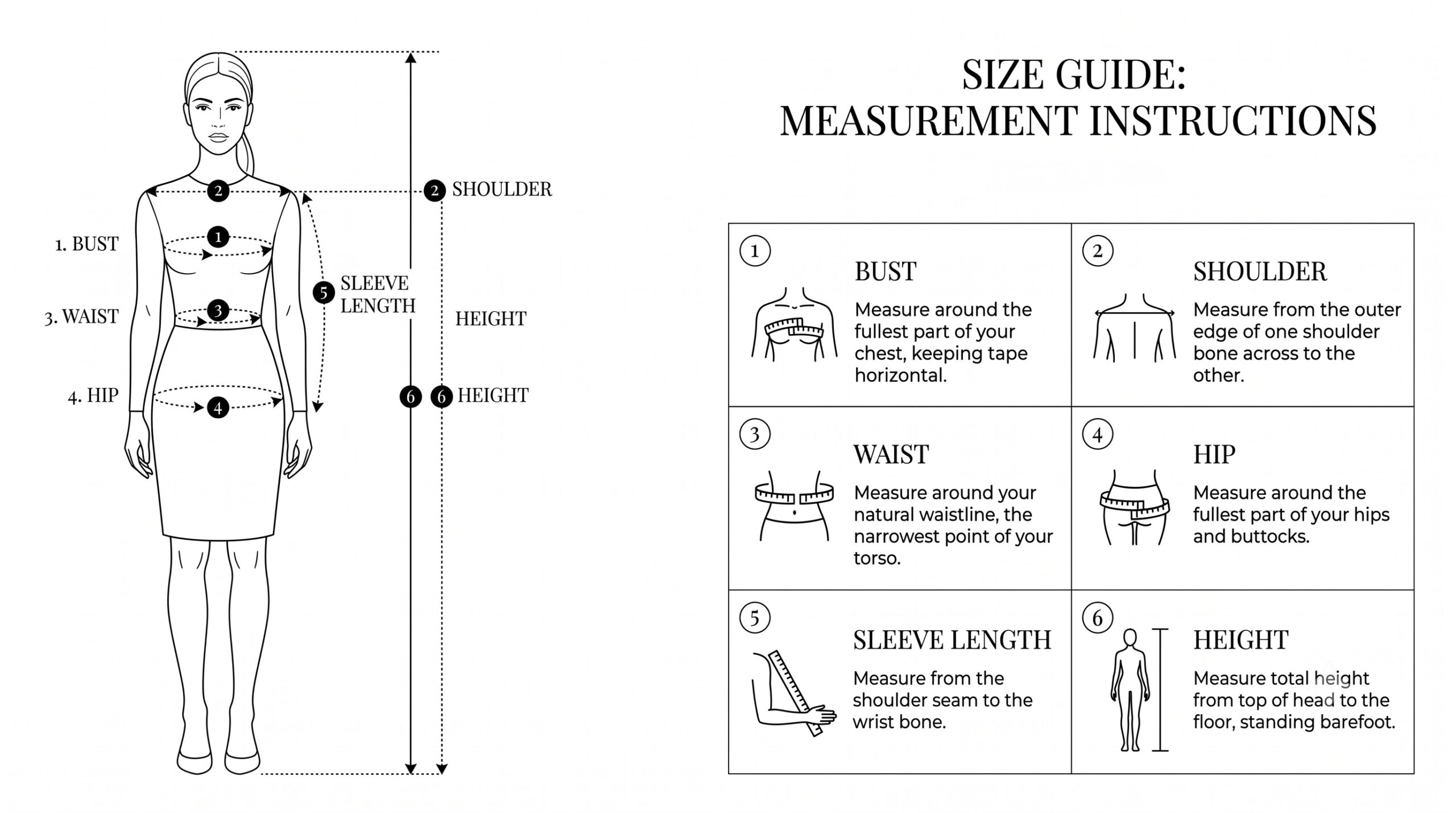 GREYFORM Body Measurements