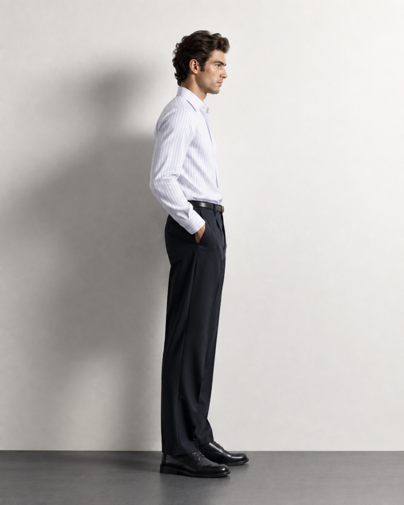 minimalist profile fashion portrait