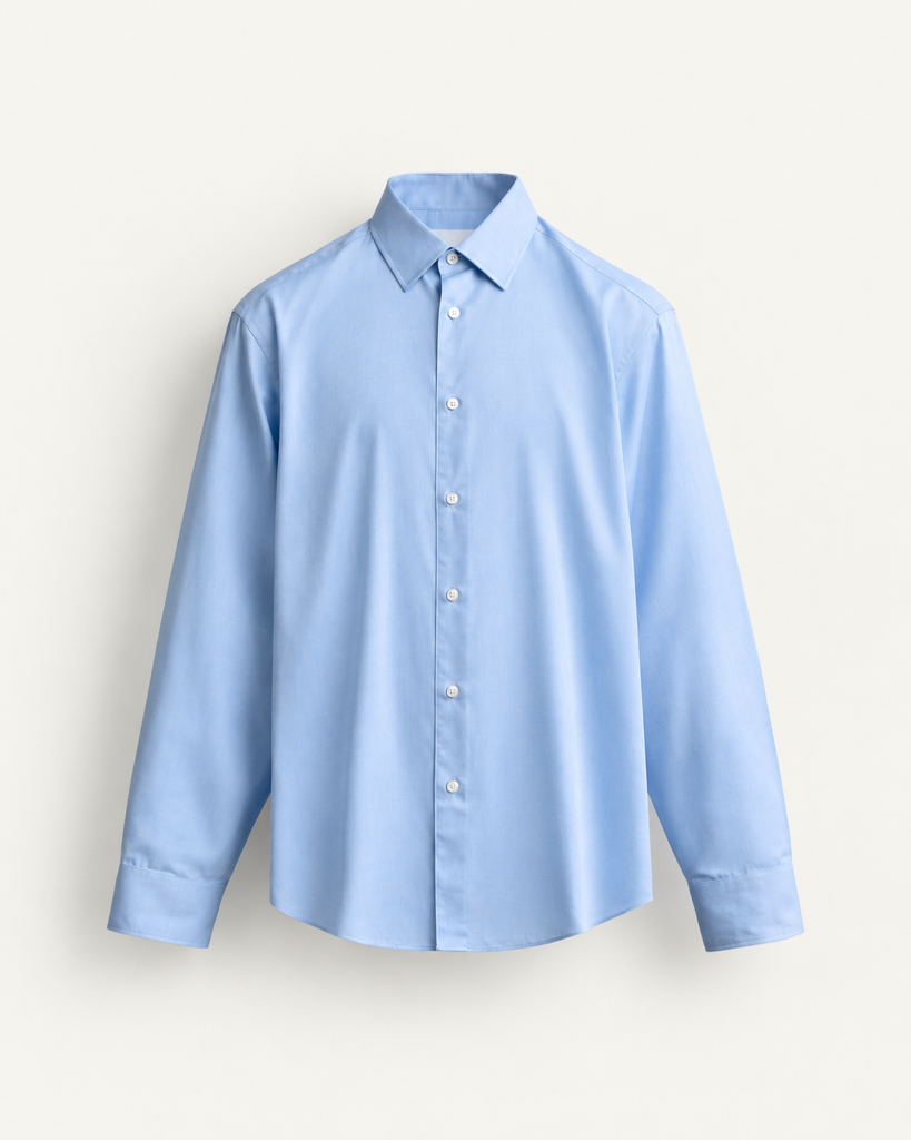 light blue button up dress shirt