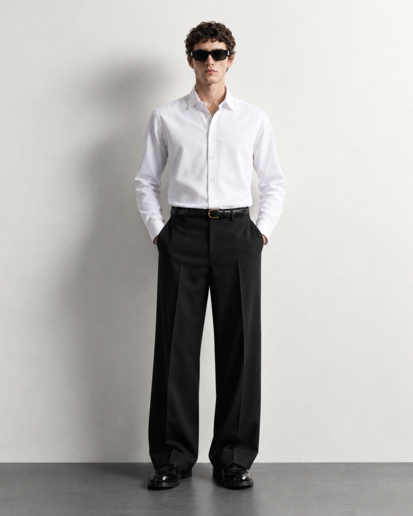 minimalist monochrome tailoring