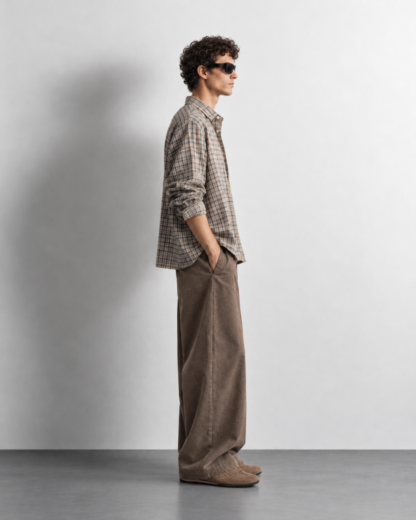 minimalist profile in earth tones