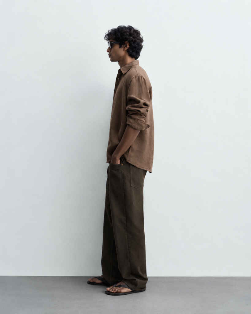 minimalist profile in earth tones