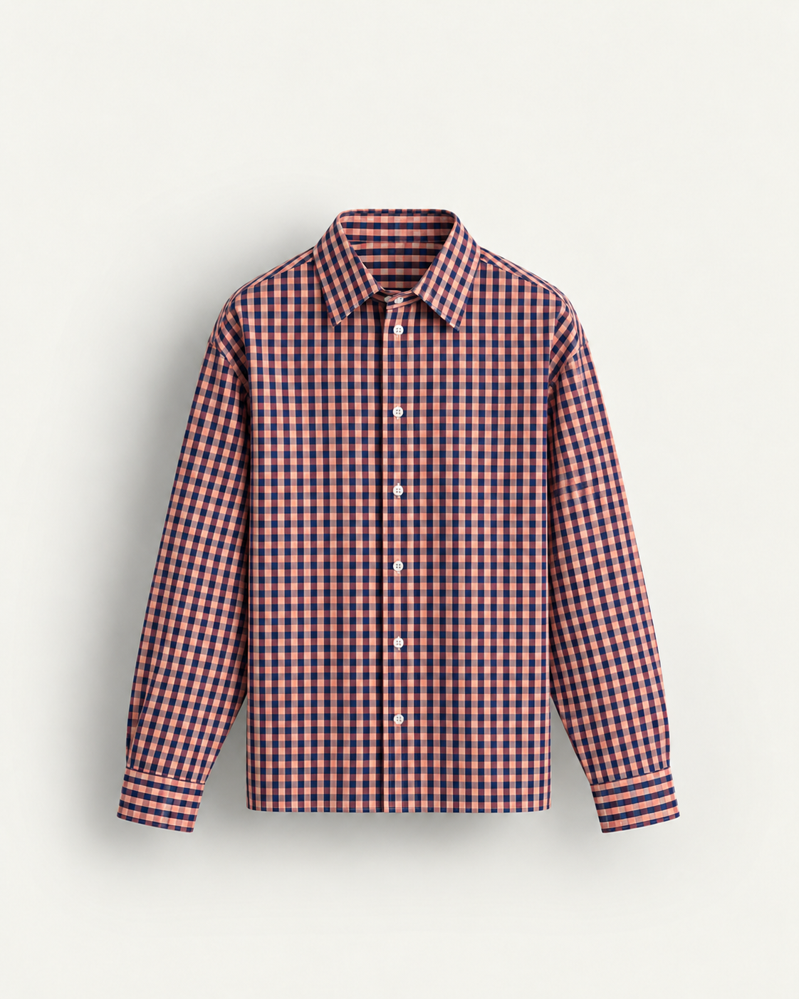 navy and coral gingham shirt navy and coral gingham shirt